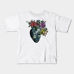 Flowered Heart Kids T-Shirt